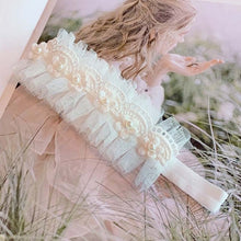 Load image into Gallery viewer, Assorted Girls Sheer Lace and Pearls Hair Accessories for Flower Girls and Special Events