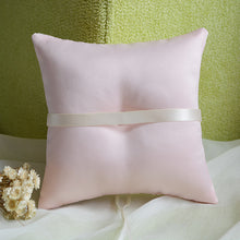 Load image into Gallery viewer, Delicate Lace Wedding Ring Bearer Pillow- pink ivory or green-fine wedding accessories
