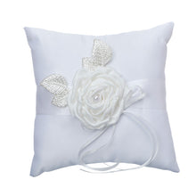 Load image into Gallery viewer, Delicate Rose Theme Wedding Ring Bearer Pillows and Flower Girl Baskets