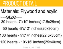 Load image into Gallery viewer, Black Acrylic Wedding Wish Drop Heart Frame-Guest Book Alternative