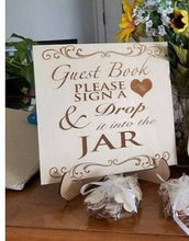 Load image into Gallery viewer, Wedding Engagement Rings-Wish Frame-Drop Box-Guest Book Alternative