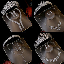 Load image into Gallery viewer, Delightful High Quality Cubic Zirconia Tiara and Jewelry Sets for Any Special Occasion