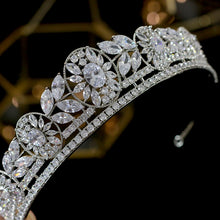 Load image into Gallery viewer, High Quality Eternal Blossom Rose Garden Tiara-Wedding Crown-Triple A Zirconia Crystal