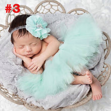 Load image into Gallery viewer, Princess Cranberry Tutu with Vintage Headband Newborn Photography Prop Tutu Skirt Baby Shower Gift TS078