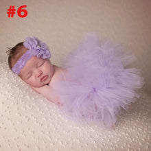 Load image into Gallery viewer, Princess Cranberry Tutu with Vintage Headband Newborn Photography Prop Tutu Skirt Baby Shower Gift TS078