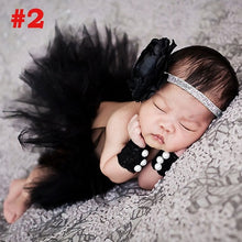 Load image into Gallery viewer, Princess Cranberry Tutu with Vintage Headband Newborn Photography Prop Tutu Skirt Baby Shower Gift TS078