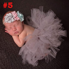 Load image into Gallery viewer, Princess Cranberry Tutu with Vintage Headband Newborn Photography Prop Tutu Skirt Baby Shower Gift TS078