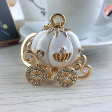 Load image into Gallery viewer, Fairy Tale Theme Enamel Pumpkin Carriage Keychain-Party Favor