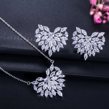Load image into Gallery viewer, Romanze Heart Shape Cubic Zirconia Bridal Earring and Necklace Set
