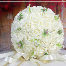 Load image into Gallery viewer, Handmade Floral Bouquets- Artificial Wedding Roses