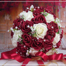 Load image into Gallery viewer, Handmade Floral Bouquets- Artificial Wedding Roses