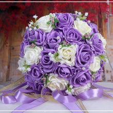 Load image into Gallery viewer, Handmade Floral Bouquets- Artificial Wedding Roses