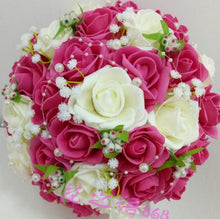 Load image into Gallery viewer, Handmade Floral Bouquets- Artificial Wedding Roses