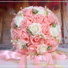 Load image into Gallery viewer, Handmade Floral Bouquets- Artificial Wedding Roses