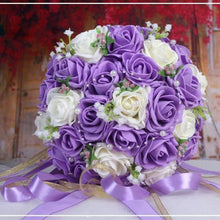 Load image into Gallery viewer, Handmade Floral Bouquets- Artificial Wedding Roses