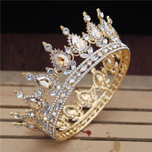 Load image into Gallery viewer, Crystal Bridal or Quince Tiara Baroque Your Majesty Crowns