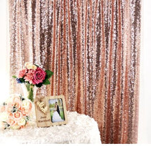 Load image into Gallery viewer, Shimmer Sequin Backdrop Curtain For Wedding - Birthday Party- Anniversary - Background Photo Prop