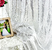 Load image into Gallery viewer, Shimmer Sequin Backdrop Curtain For Wedding - Birthday Party- Anniversary - Background Photo Prop