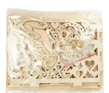 Load image into Gallery viewer, Wood Wedding Card Boxes With Lock-Gifts-Mr and Mrs-Wedding Supplies- Mis Quince Gift Card Box