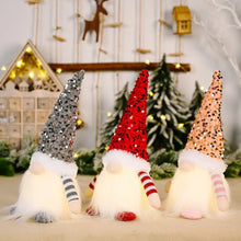 Load image into Gallery viewer, Red Christmas Gnome Holiday Decoration
