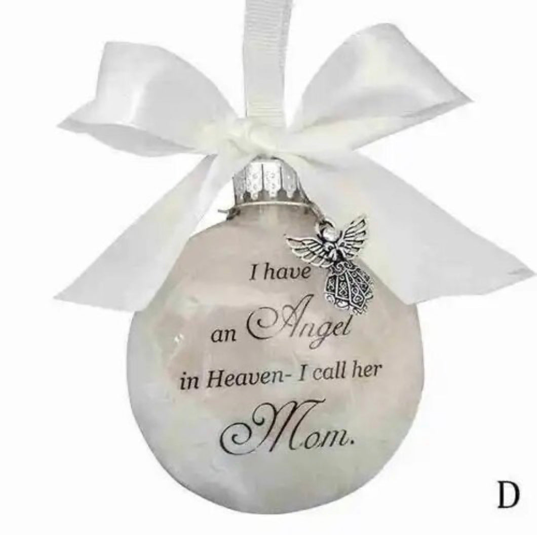 Angel in Heaven Dad - Mom Ornaments - Christmas