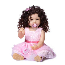 Load image into Gallery viewer, Flexible Real Soft Touch Baby Toddler Doll with Curly Locks
