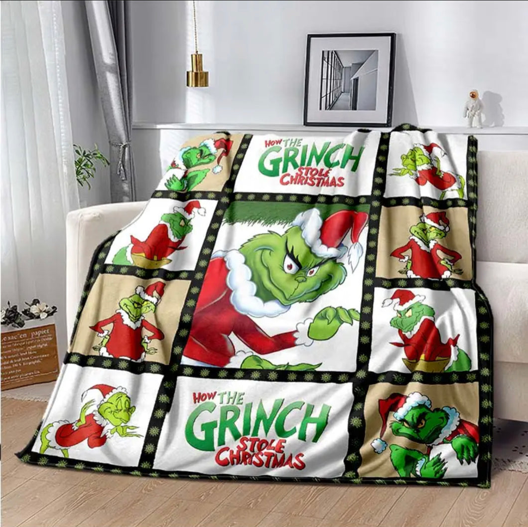 GrinchMas Christmas Blanket