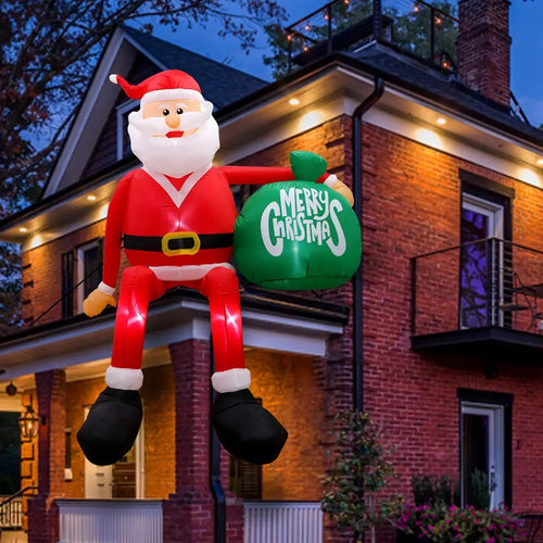 Inflatable Roof Santa