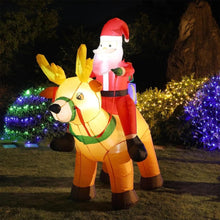 Load image into Gallery viewer, Christmas Inflatable Santa with Gift Box and LED Lights
