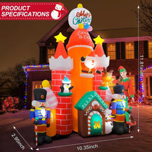 Load image into Gallery viewer, Huge Christmas Inflatable Candy Castle
