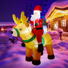 Load image into Gallery viewer, Christmas Inflatable Santa with Gift Box and LED Lights
