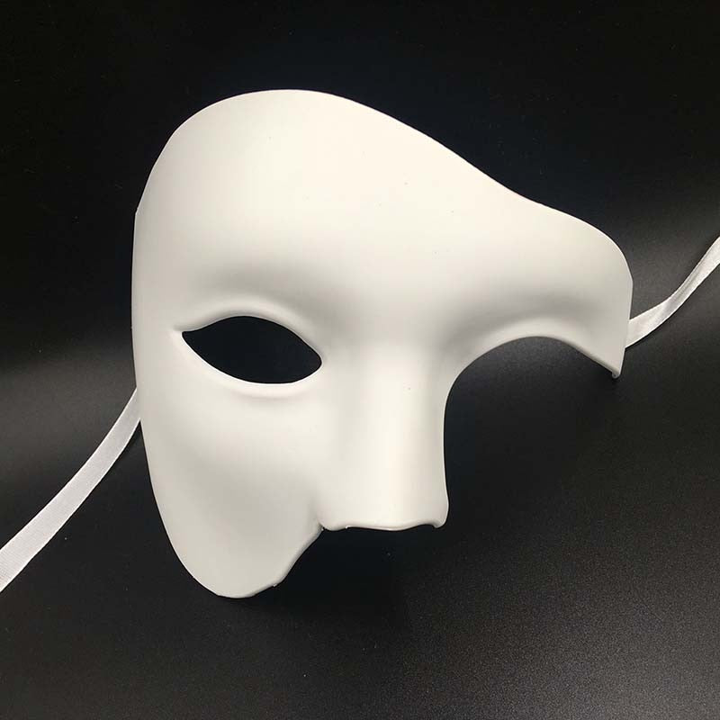 Phantom Masquerade Party Mask - Half Face Men-Carnival Costume Prop