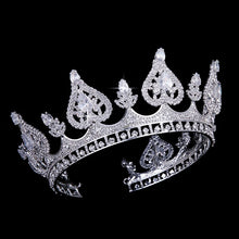 Load image into Gallery viewer, Hearts of Luxury Elegant Cubic Zirconia Crown - High-Quality Zircon
