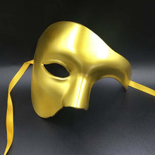 Load image into Gallery viewer, Phantom Masquerade Party Mask - Half Face Men-Carnival Costume Prop
