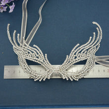 Load image into Gallery viewer, Rhinestone Masquerade Theme Mask for Parties and Special Event Quinceaneras
