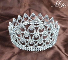 Load image into Gallery viewer, High Full Regalia Queen Princess Bridal Crown Headpiece for a Bride or a Quinceanera

