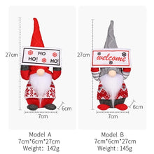 Load image into Gallery viewer, Cute Faceless Gnome-Knome Holiday Christmas Decoration
