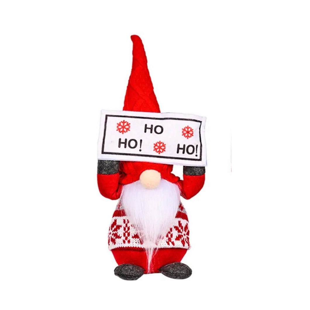 Cute Faceless Gnome-Knome Holiday Christmas Decoration