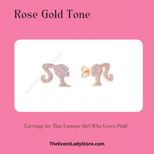 Load image into Gallery viewer, Fashion Rhinestone Earrings for That Girl Who Loves Pink
