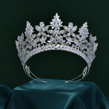 Load image into Gallery viewer, Luxury  Cubic Zirconia Crowns For Bride-or High End Mis Quince Headpiece
