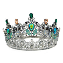 Load image into Gallery viewer, Multicolor Royal Crystal Crown Tiara
