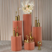 Load image into Gallery viewer, Folding Cylindrical Display Roman Decorative Columns - Dessert Display - Floral Display - Wedding - Quinceanera Decoration.

