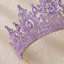 Load image into Gallery viewer, Let&#39;s Go Big Crown-Tiara Handmade with Beaded Crystal for Bridal or Quinceanera Occasions
