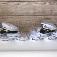 Load image into Gallery viewer, Nautical Hats-Caps for Bride-Groom-Bridal Party-Bachelor Bachelorette Party Gifts
