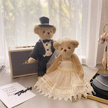 Load image into Gallery viewer, Cutest Wedding Teddy Bear Couple - Bride and Groom Teddies

