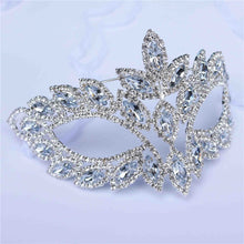Load image into Gallery viewer, Luxury Masquerade Crystal Rhinestone Party Mask
