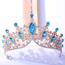 Load image into Gallery viewer, Baroque Vintage Times Crystal Bridal Tiara-Crown for Pageant-Princess-Bride-Quinceanera
