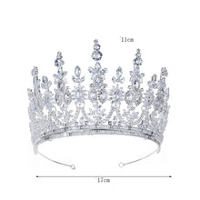Load image into Gallery viewer, Luxury  Cubic Zirconia Crowns For Bride-Wedding Hair Accessories-Mis Quince Headpiece
