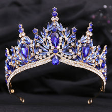 Load image into Gallery viewer, Just Be A Queen Crystal Leaves Tiaras for Quinceañeras or Brides - Elegant Headpiece for Your Occasion
