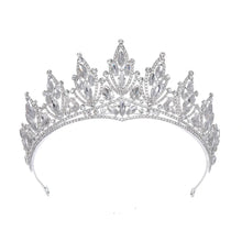 Load image into Gallery viewer, Sparkling Crystal Rhinestones Tiaras-Bridal Headpiece- Wedding or Quinceanera Crown
